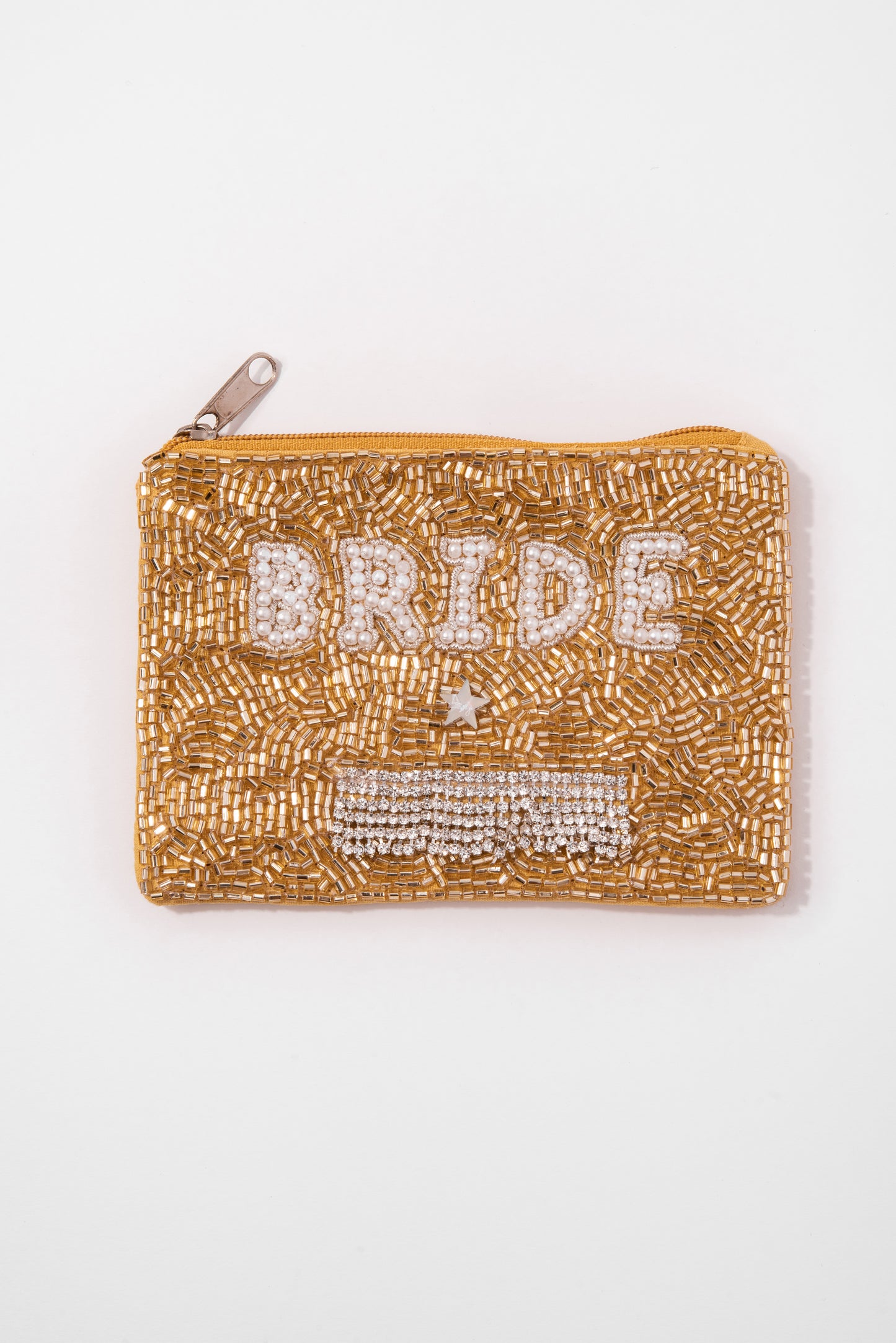 Beaded Bride Rhinestone Star Coin Purse