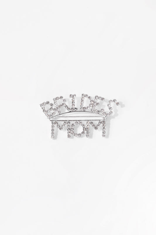 BRIDE'S MOM Bridal Shower Bachelorette Rhinestone Pin