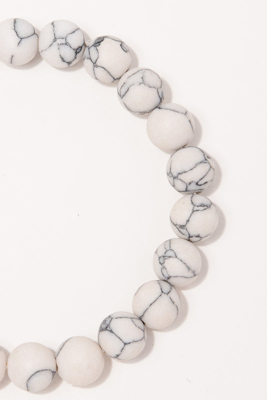 Frances 8MM Stone Beaded Bracelet