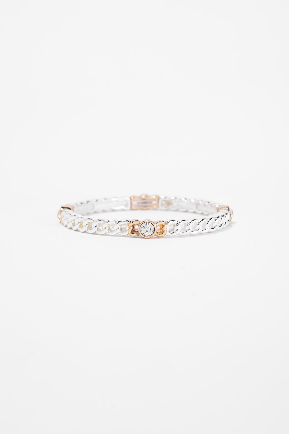 Banks Tailored Chain Solitaire Stone Bracelet