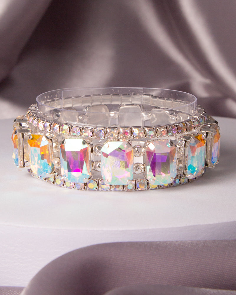 Lyanna Multi-Cut Prong-Set Crystal Bracelet Set | Multicolor