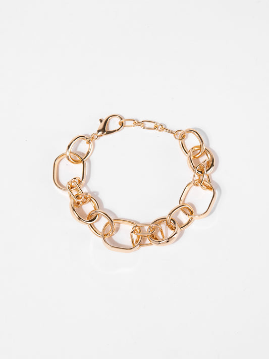 Georgia Large Link Gold Chain Bracelet
