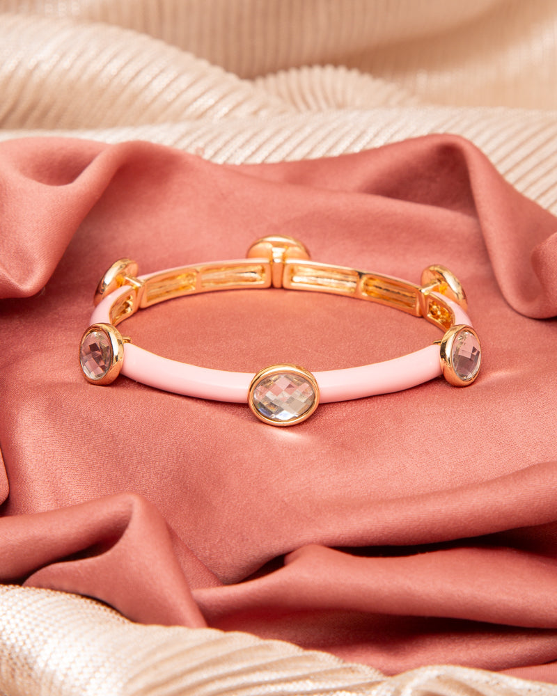 Nayla Jeweled Quatrefoil Stretch Bracelet