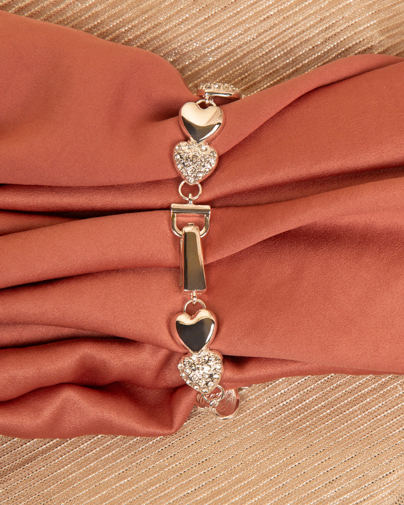 Juliana Valentine's Day Theme Heart Charm Magnetic Bracelet