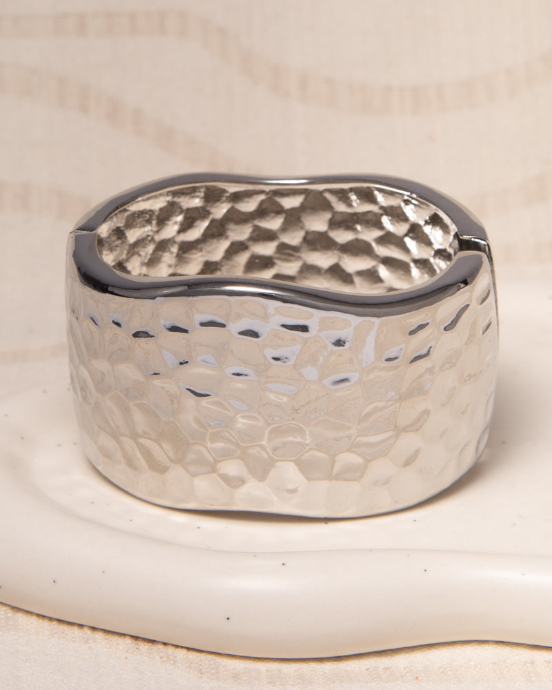 Joelle Hammered Finish Bangle Bracelet