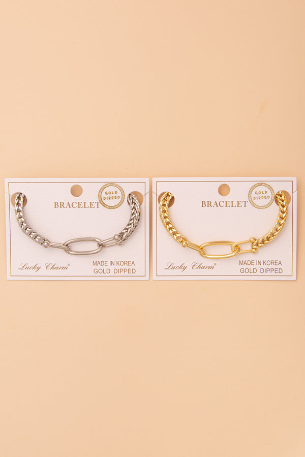 Alina Oval Link Rope-Style Chain Bracelet