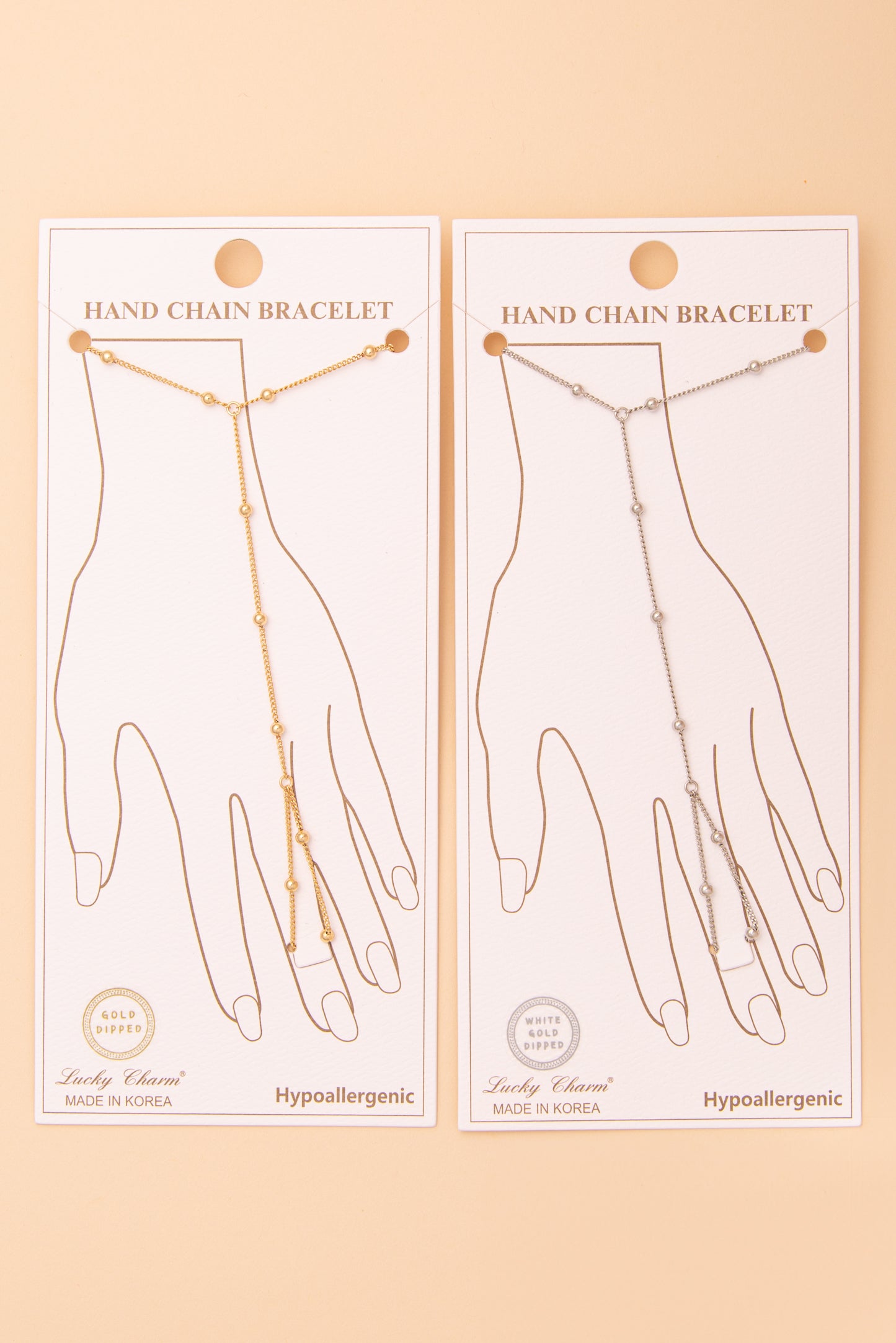 Anna Gold-Plated Rope-Style Hand Chain Bracelet