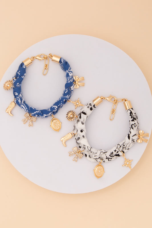 Jenny Bandana Western Charm Bracelet