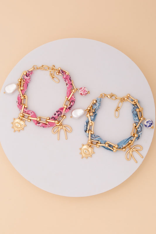 Becky Bandana Western Charm Bracelet