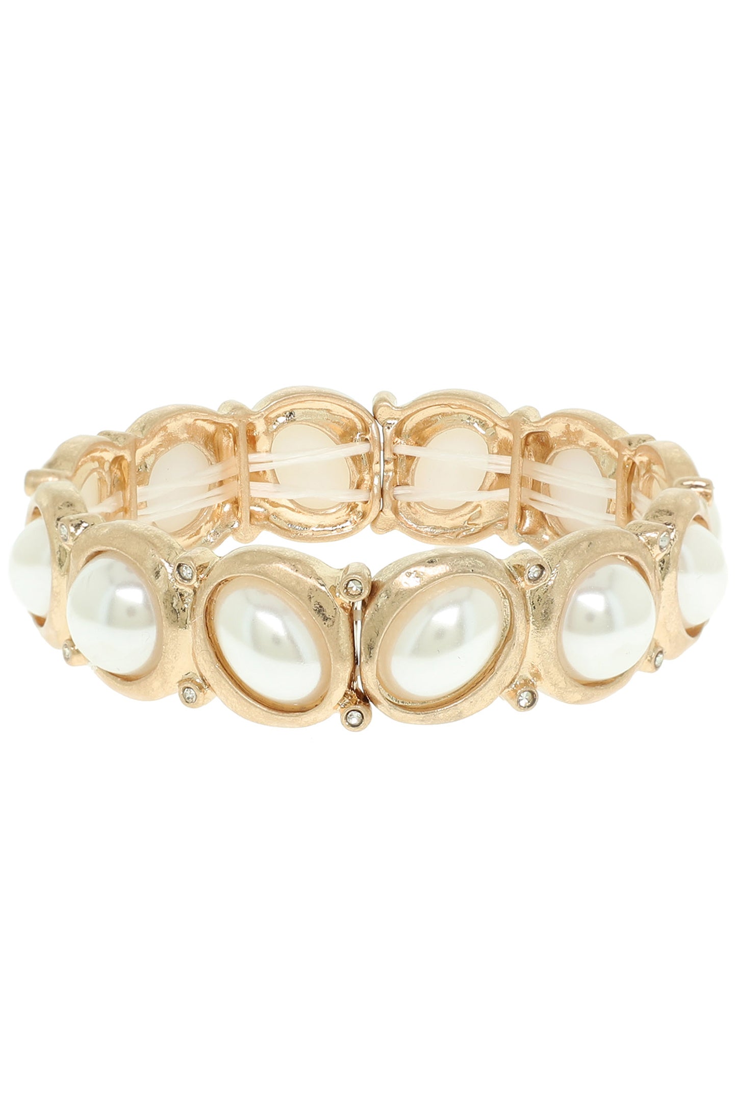 Hazel Bezel Set Crystal Stretch Bracelet