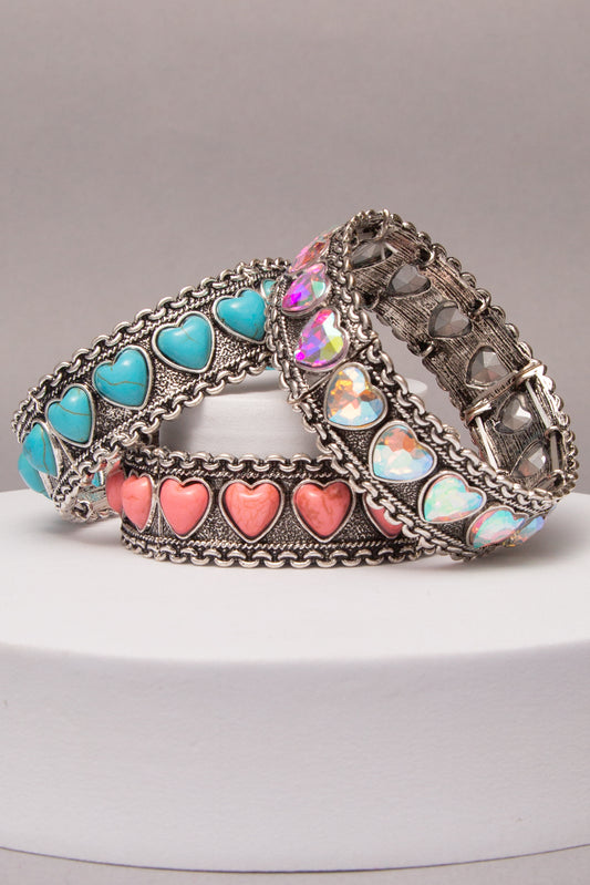 Isabelle Western Heart Stretch Bracelet