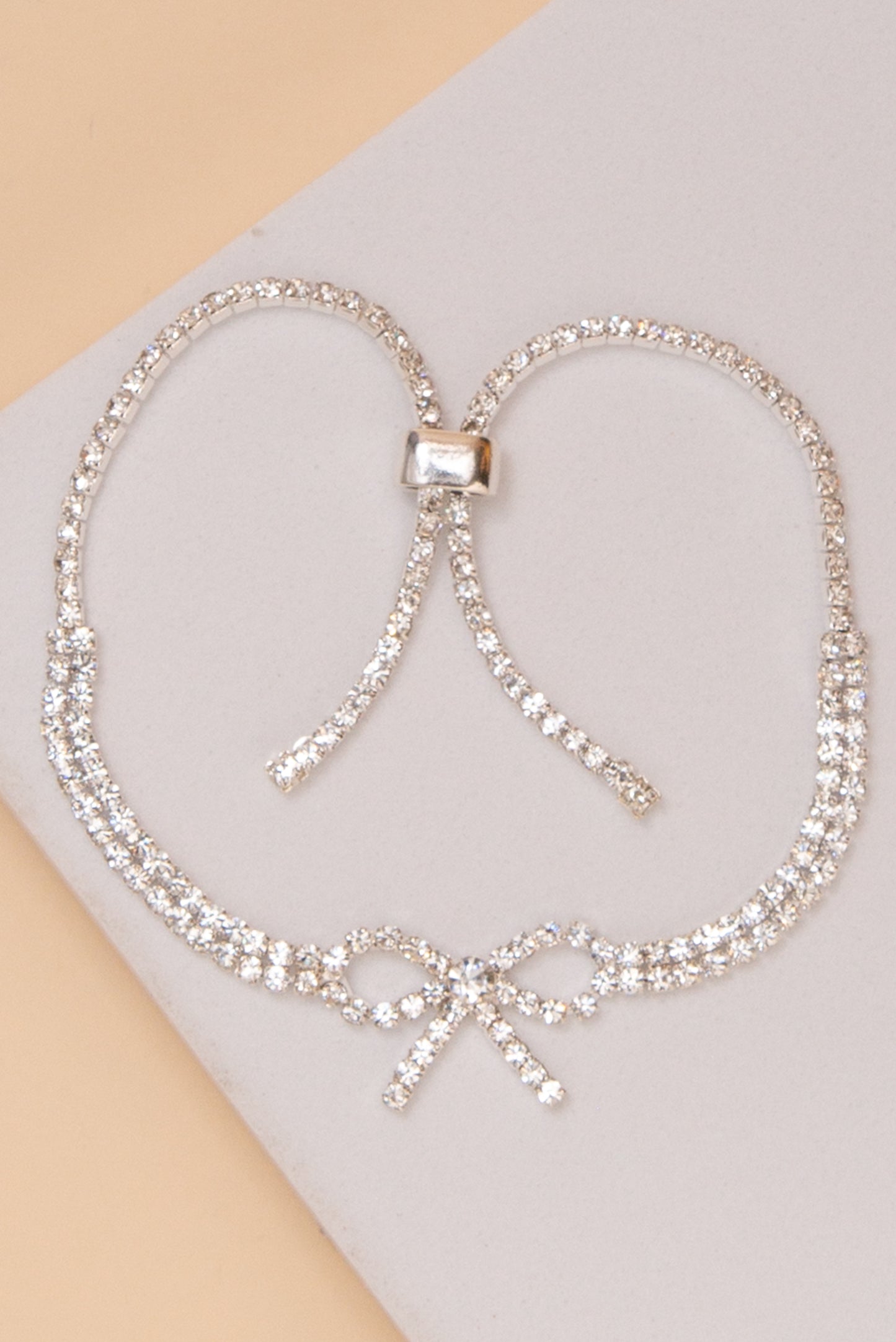 Molly Bow Slide Bracelet | Silver