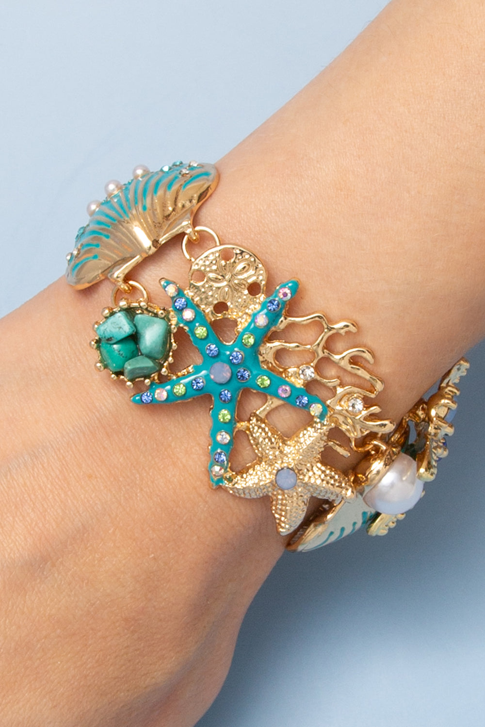Bonnie Starfish Seashell Toggle Bracelet