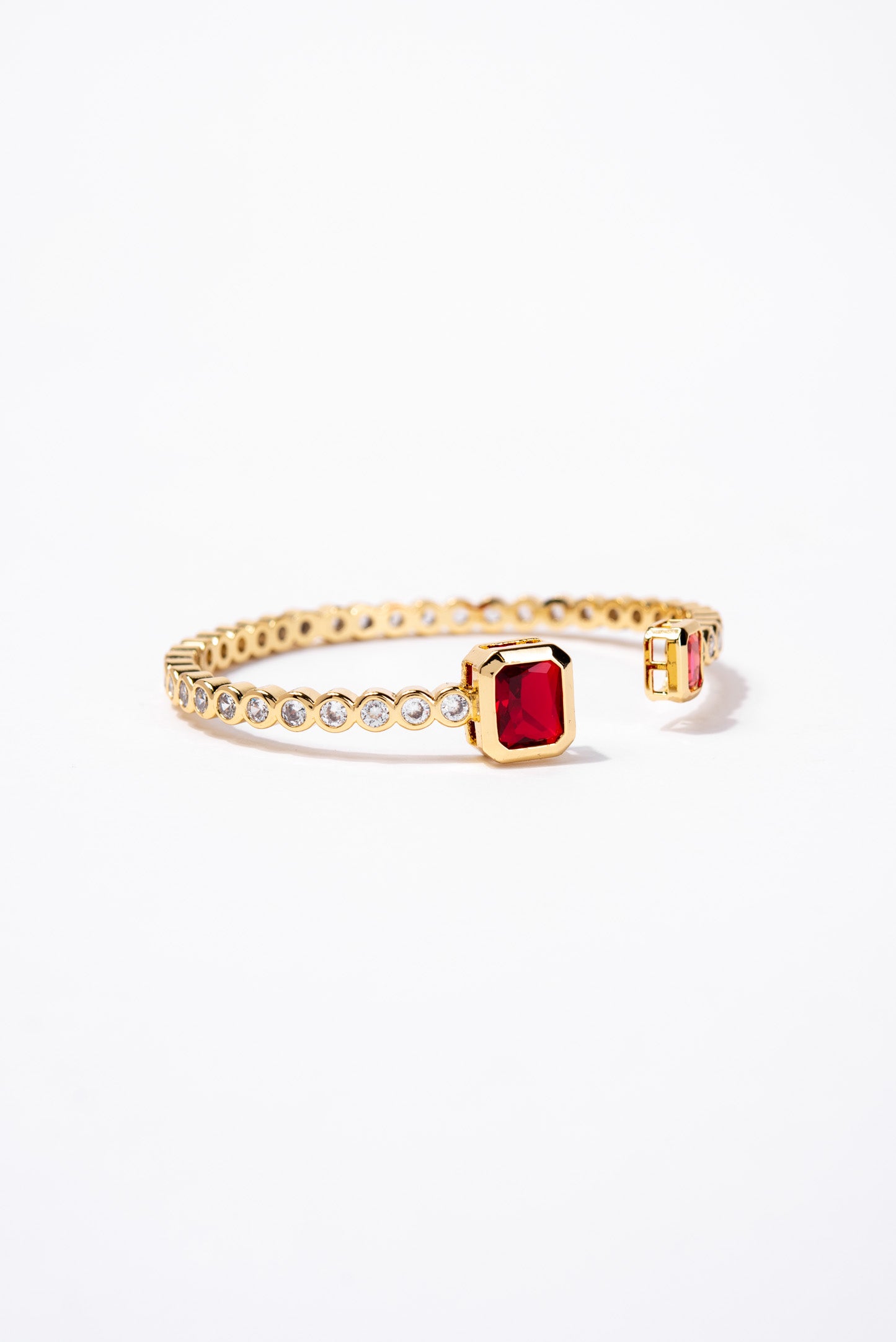 Georgiana Solitaire Bezzle Cuff Bracelet