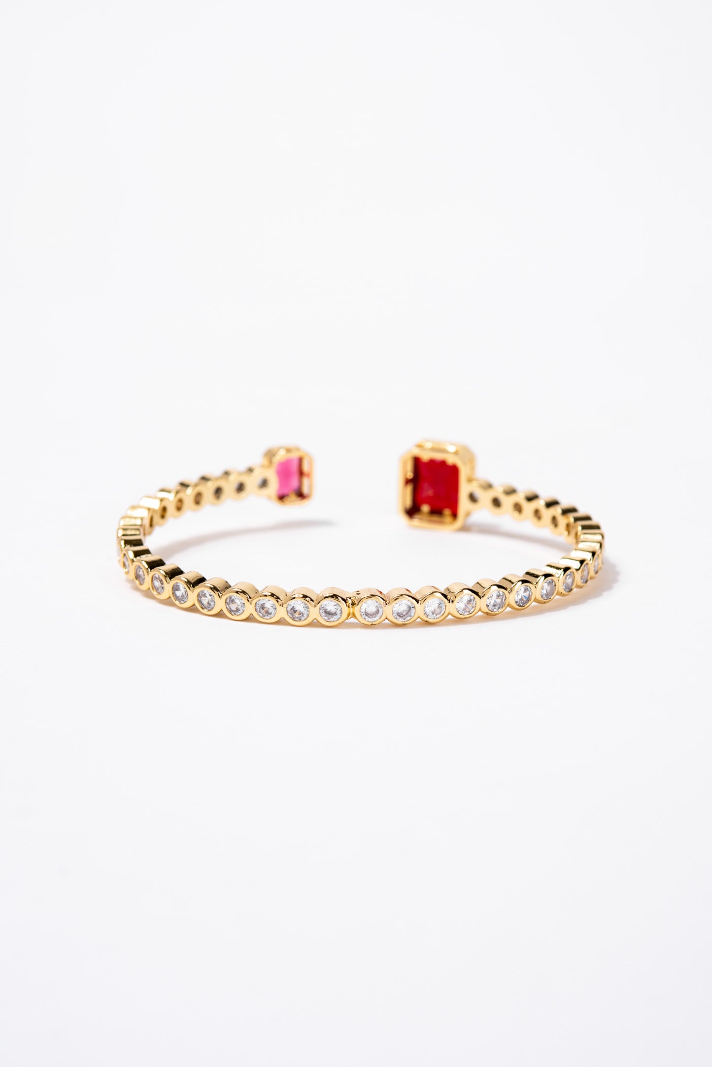 Georgiana Solitaire Bezzle Cuff Bracelet