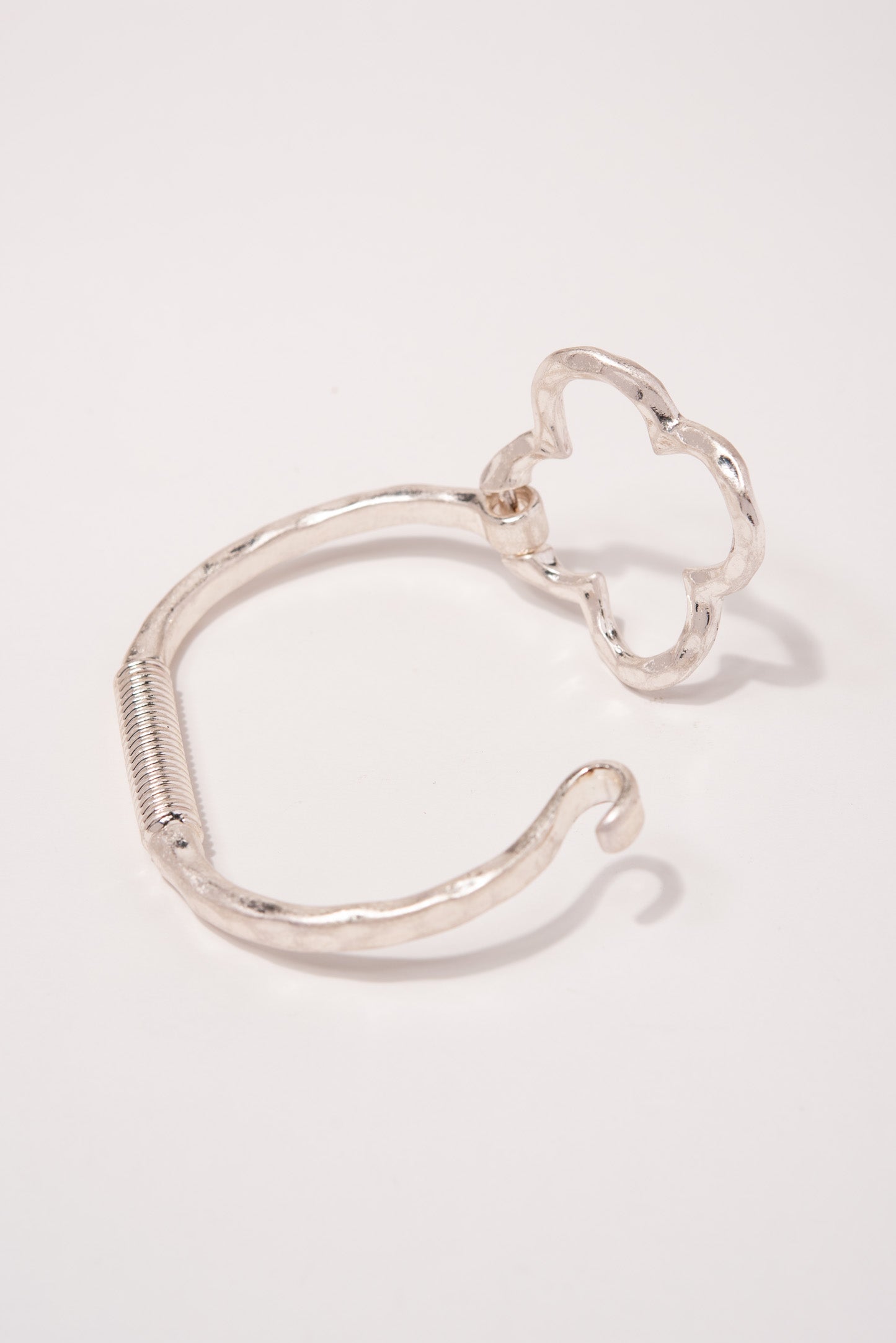 Delia Clover Metal Cuff Bracelet