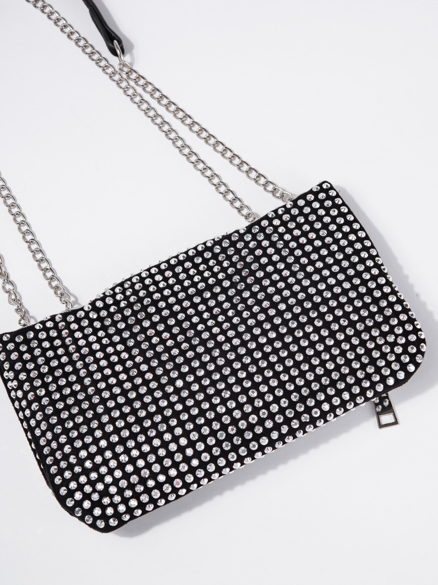 Ava Front Flap Sparkling Rhinestone Shoulder Bag