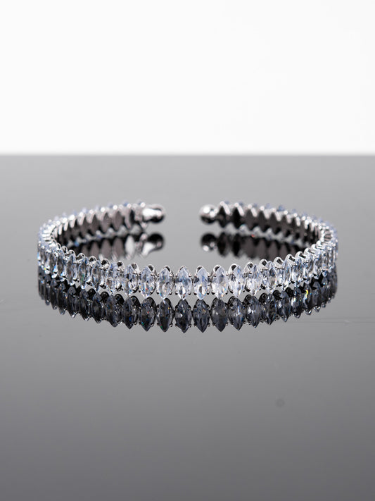 Rowan CZ Diamond Cuff Bracelet