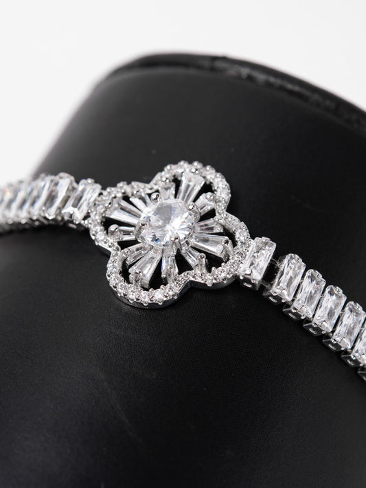 Maeve CZ Baguette Diamond Clasp Bracelets