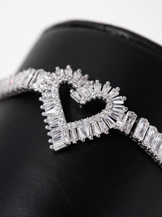 Aria Love CZ Diamond Clasp Bracelet