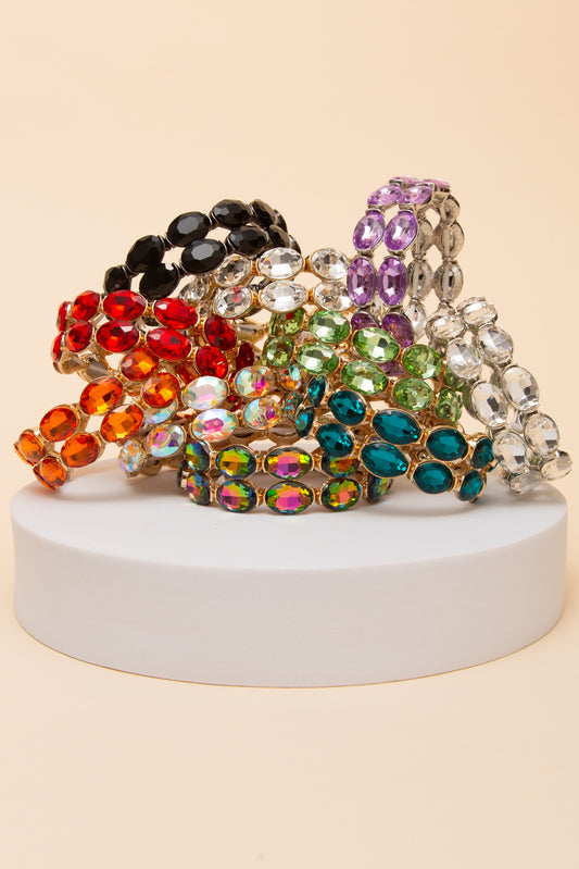 Jayla Rhinestone Stretch Bracelet