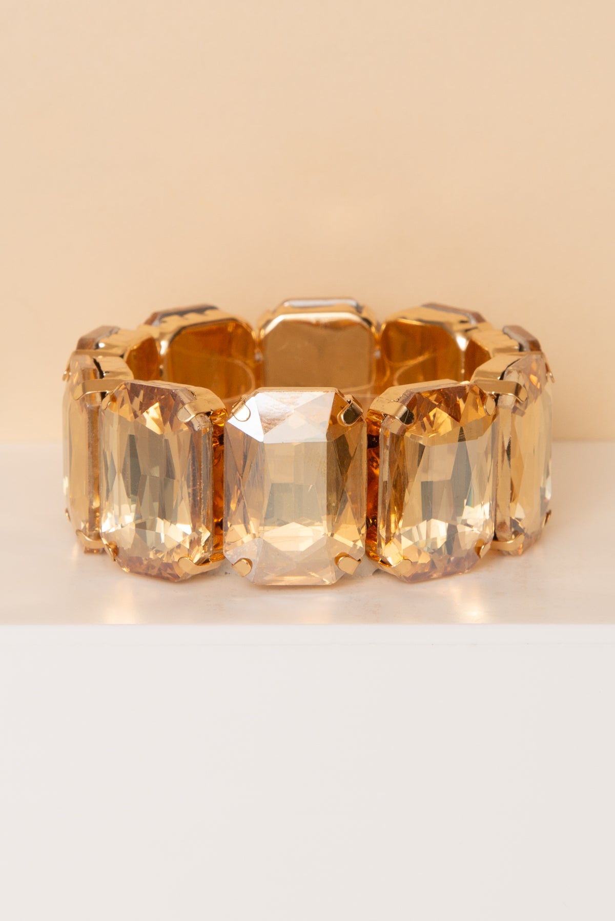 Carrie Octagon Rhinestone Bracelet