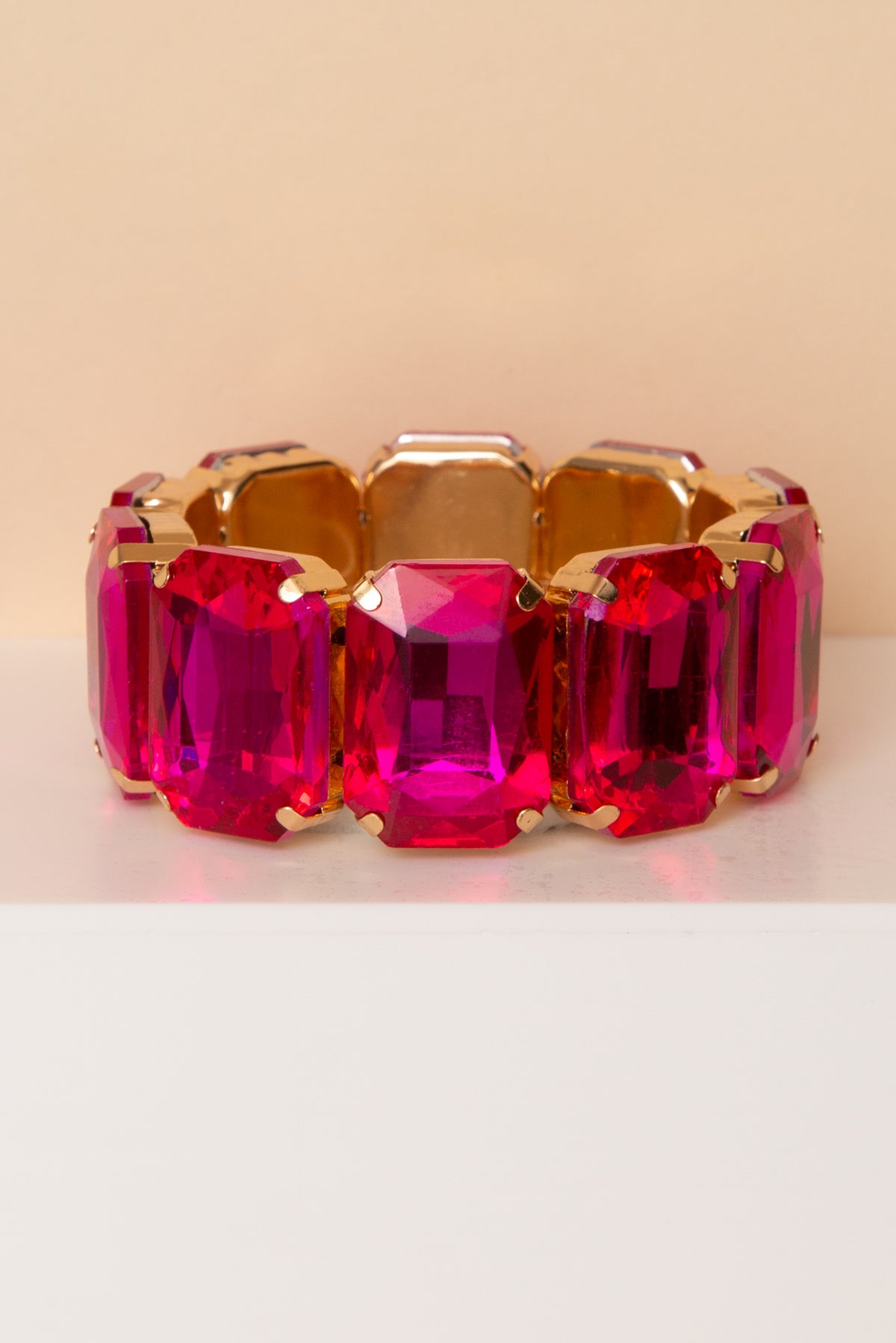 Carrie Octagon Rhinestone Bracelet