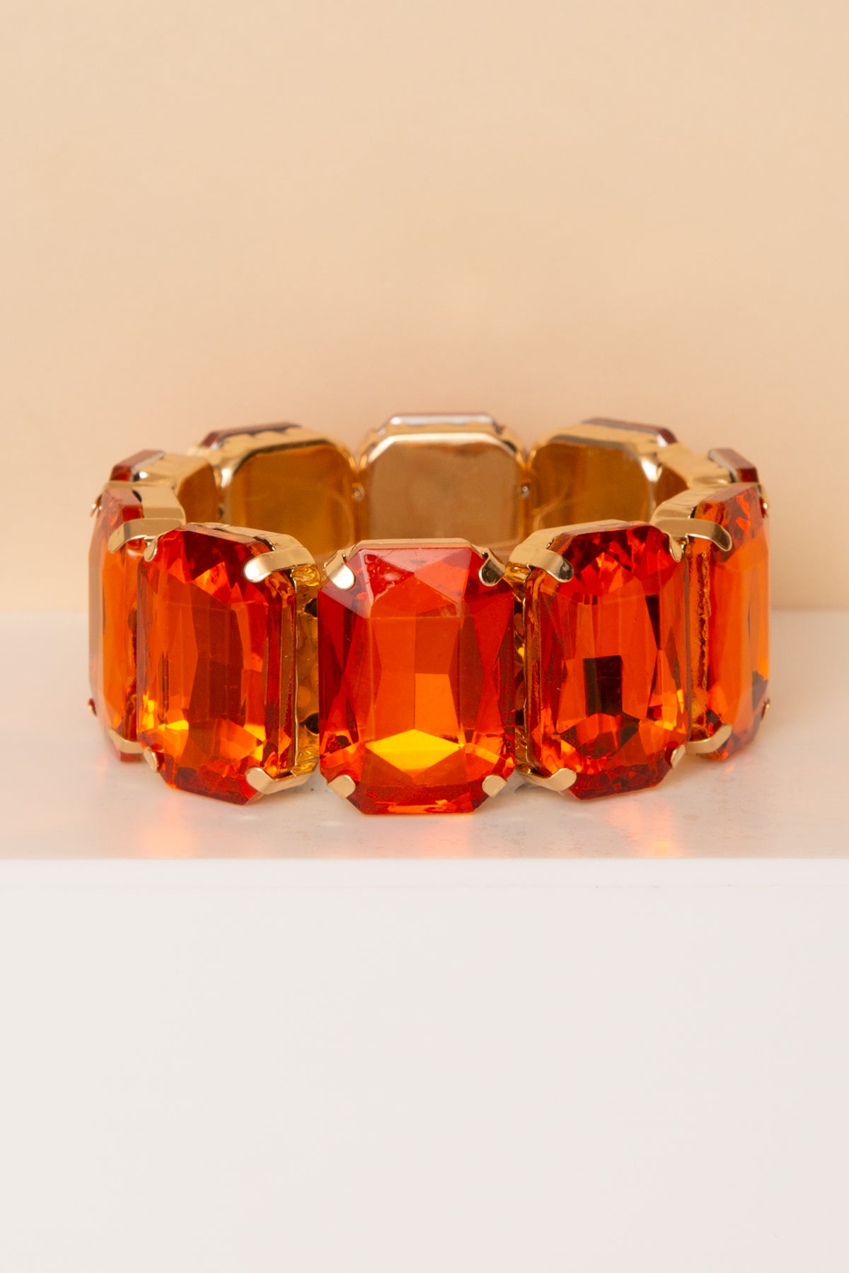 Carrie Octagon Rhinestone Bracelet