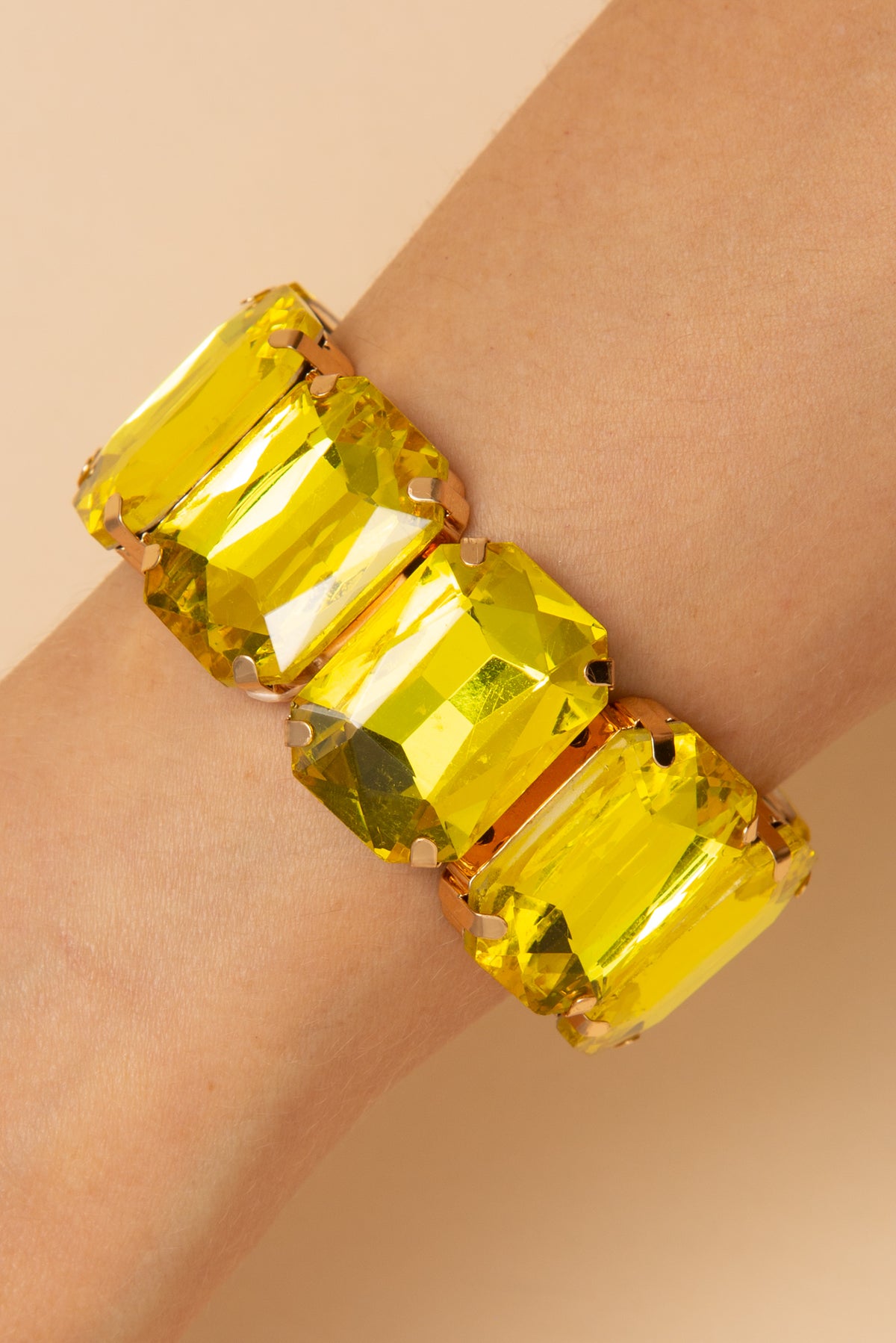 Carrie Octagon Rhinestone Bracelet
