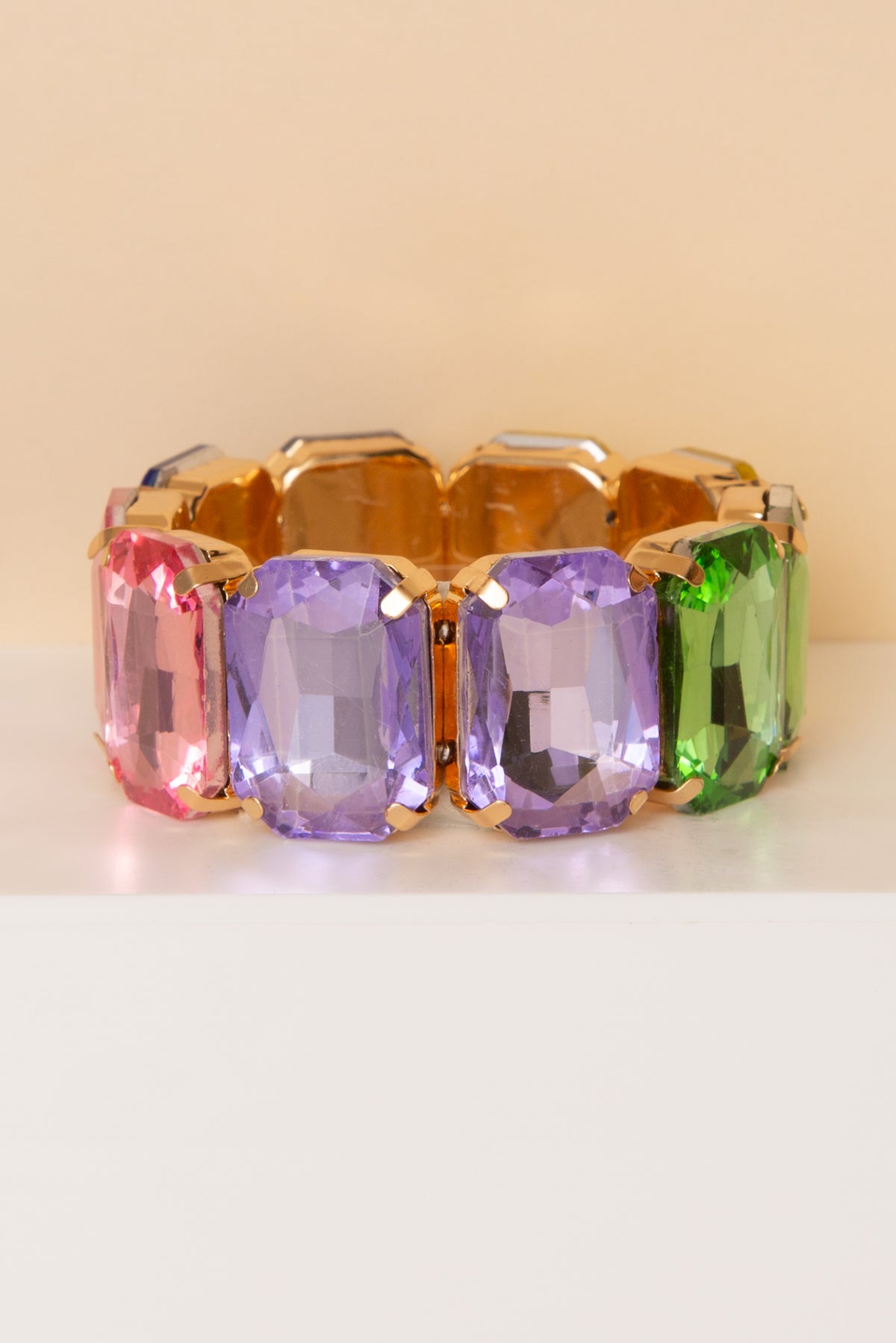 Carrie Octagon Rhinestone Bracelet