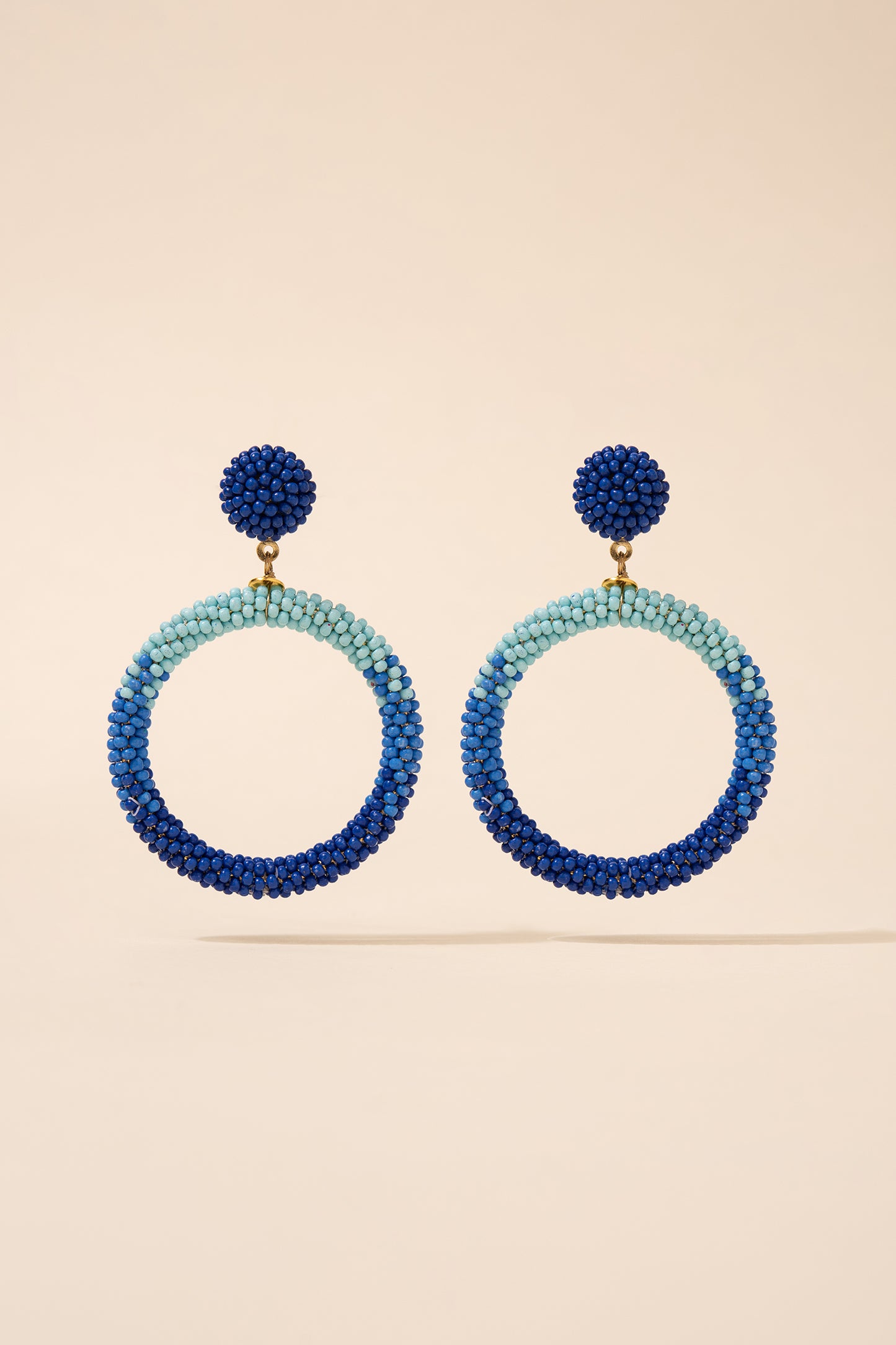 Anais Beaded Circle Earrings