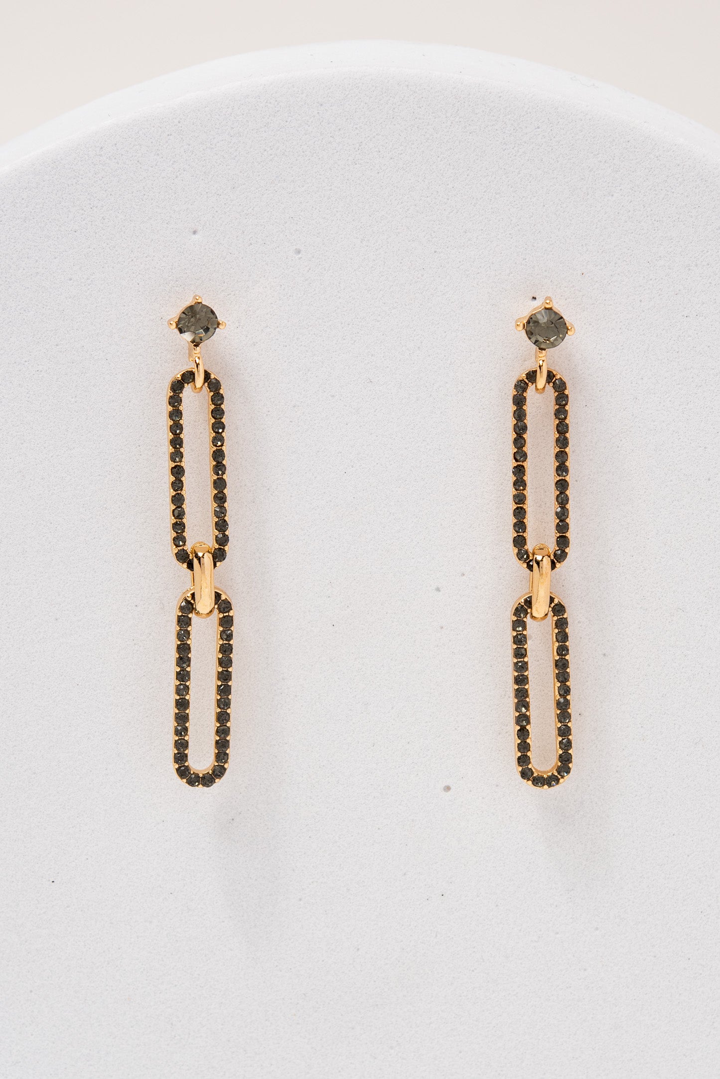 Luna Link Drop Earrings