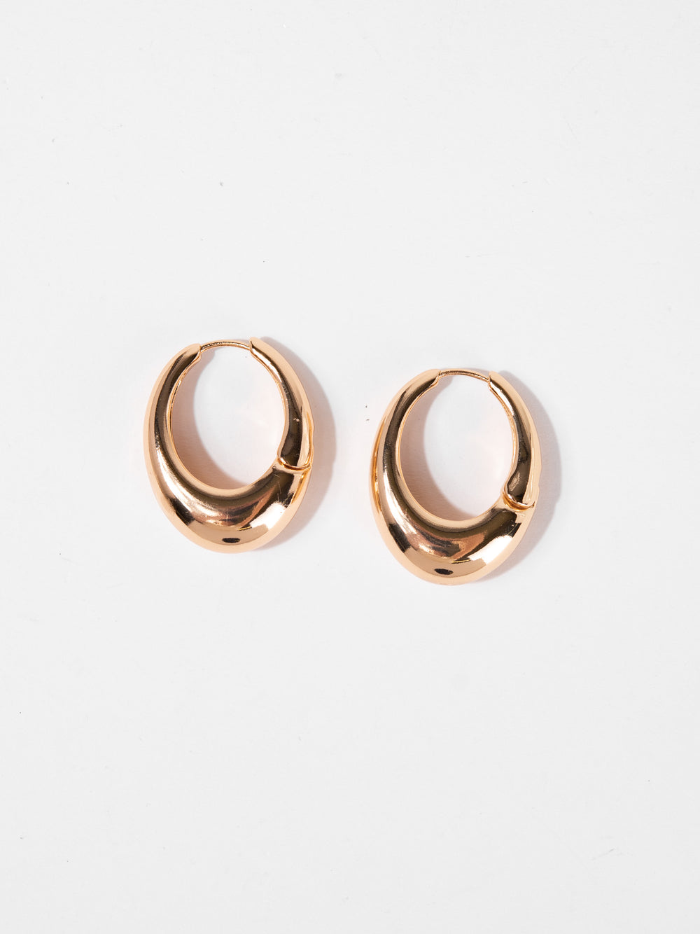 Ester Gold Hoop Door Knocker Earrings