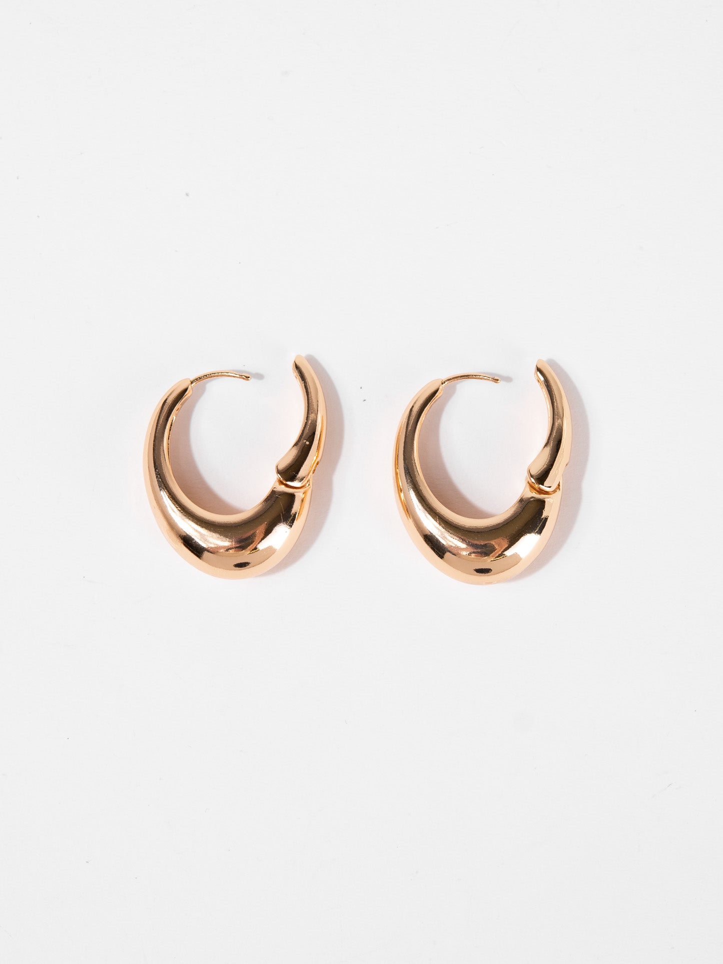 Ester Gold Hoop Door Knocker Earrings