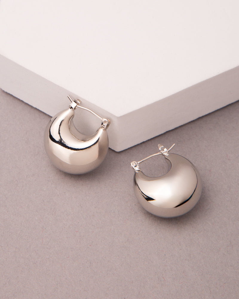 Christy Gold Plated Huggie Hoop Earrings
