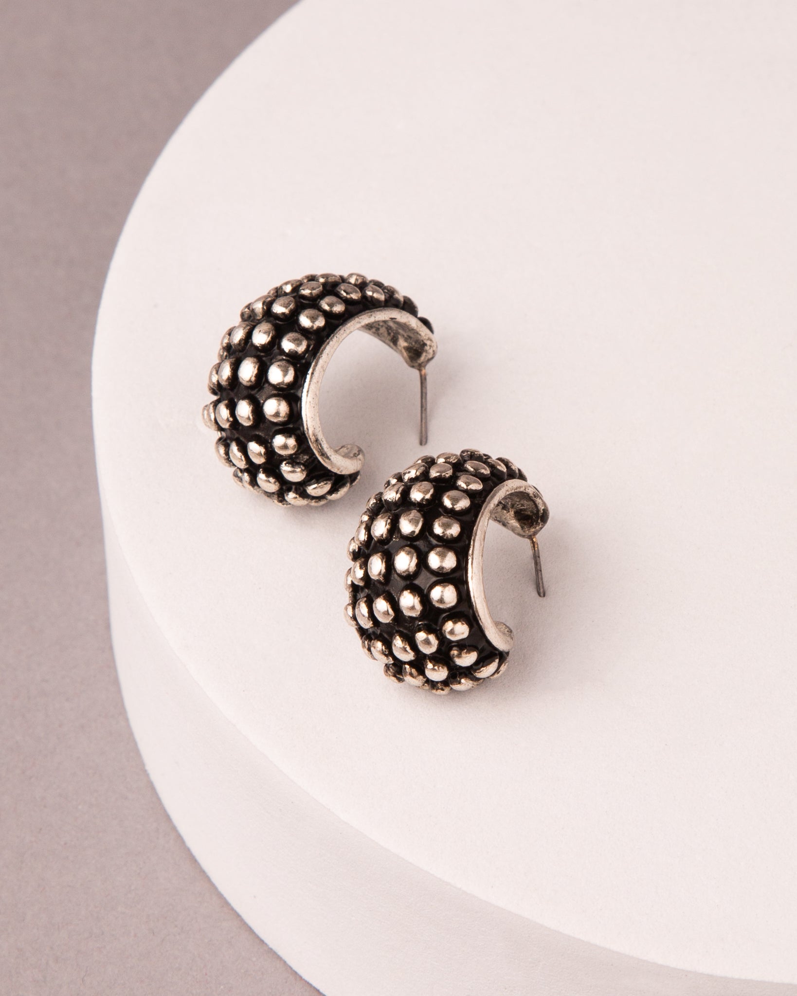 Kennedy Western Sculpted Bubble Hoop Earrings