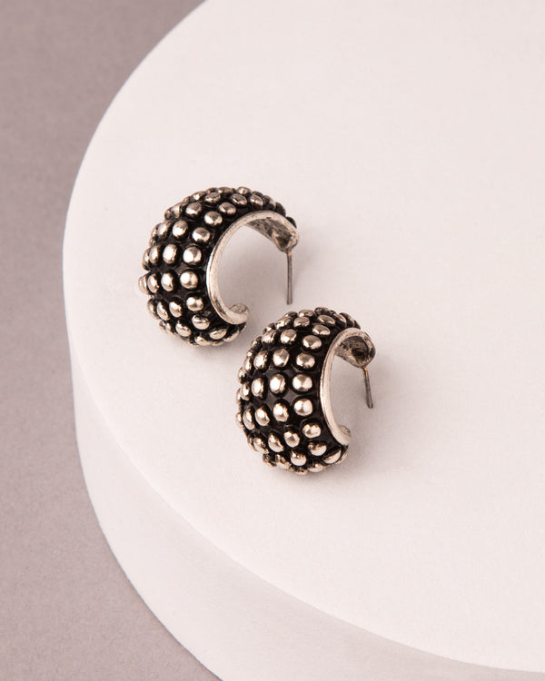 Kennedy Western Sculpted Bubble Hoop Earrings