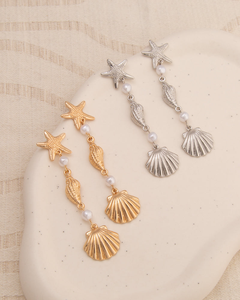 Layla Sea Life Post Dangle Earrings