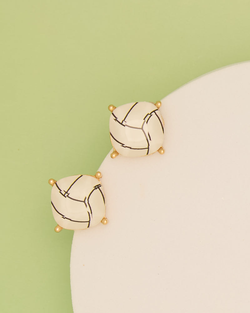 Raegan Gameday Cushion Cut Sport Post Stud Earrings