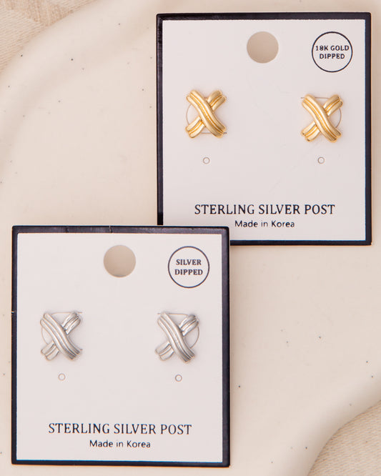 Katelyn Polished Signature X Post Earrings