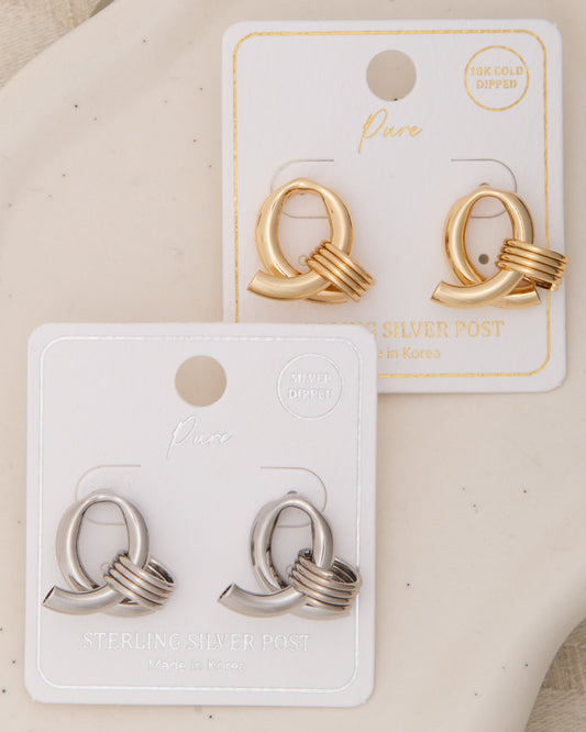 Eleanora Looped Doorknocker Post Earrings