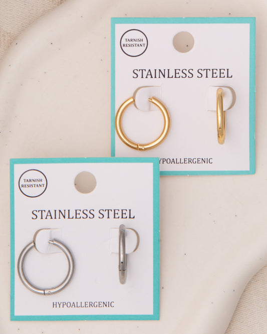 Kaya Click Top Huggie Hoop Earrings