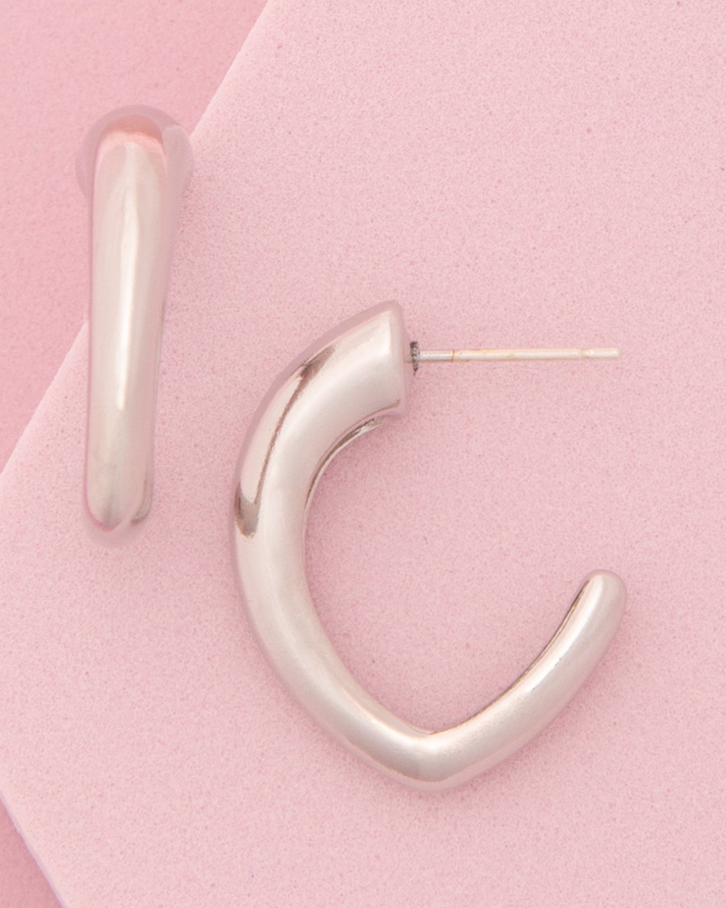 Annie Serpent Huggie Hoop Post Earrings