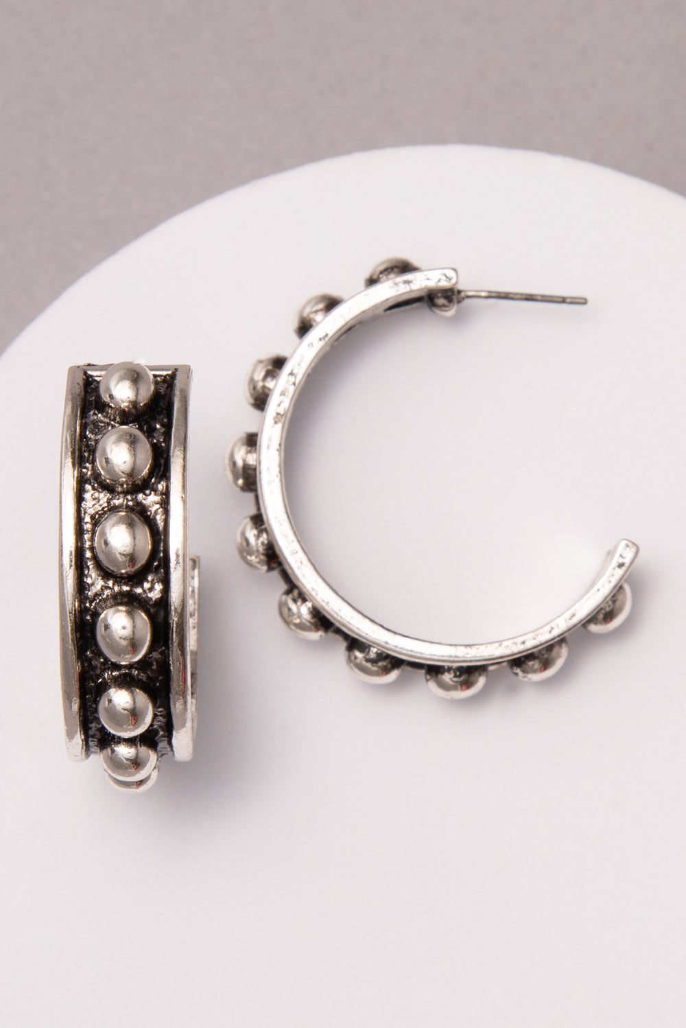 Bella Western Rigidized Bubble Open Hoop Earrings