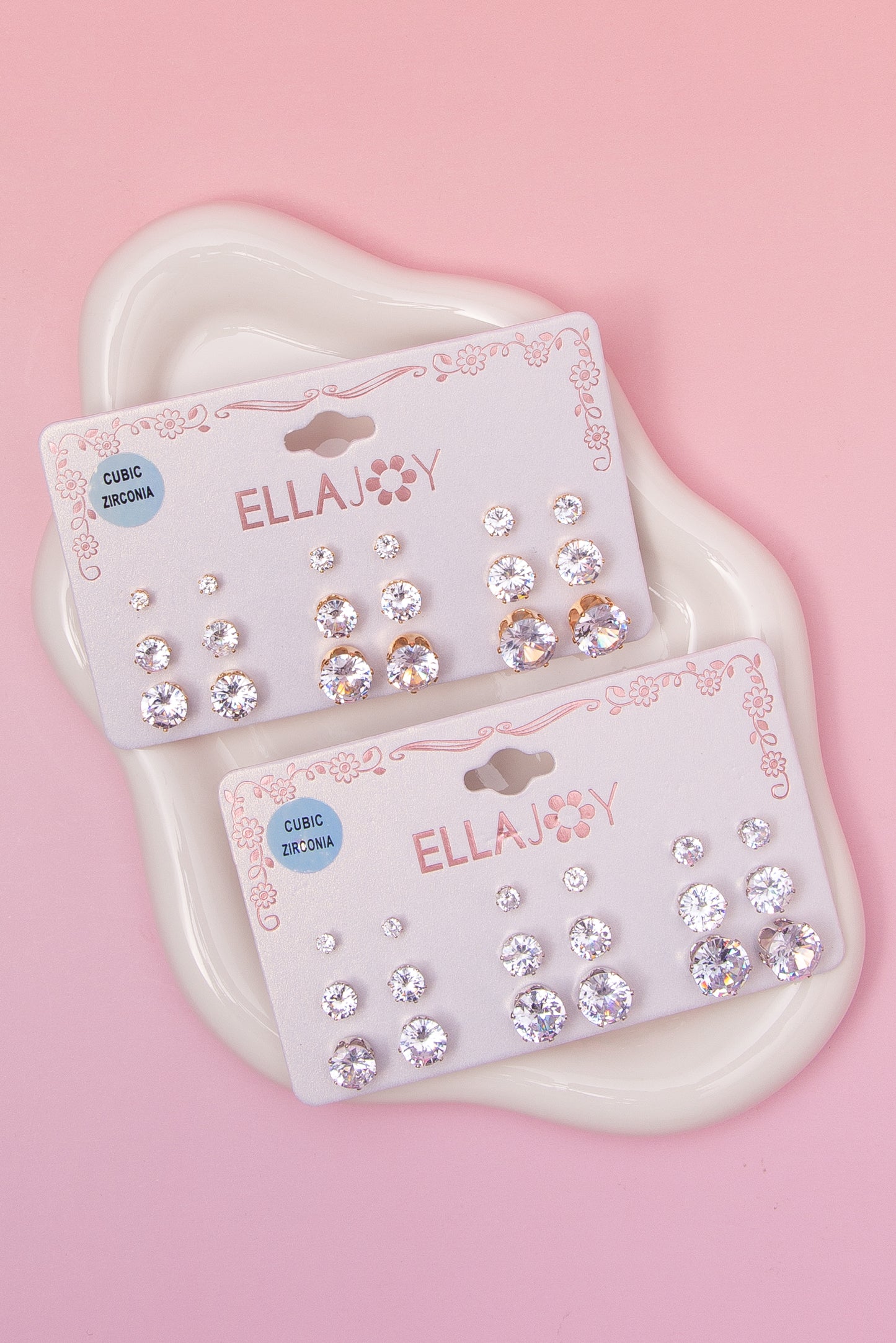 Annie Cubic Zirconia Assorted Stud Earring Set