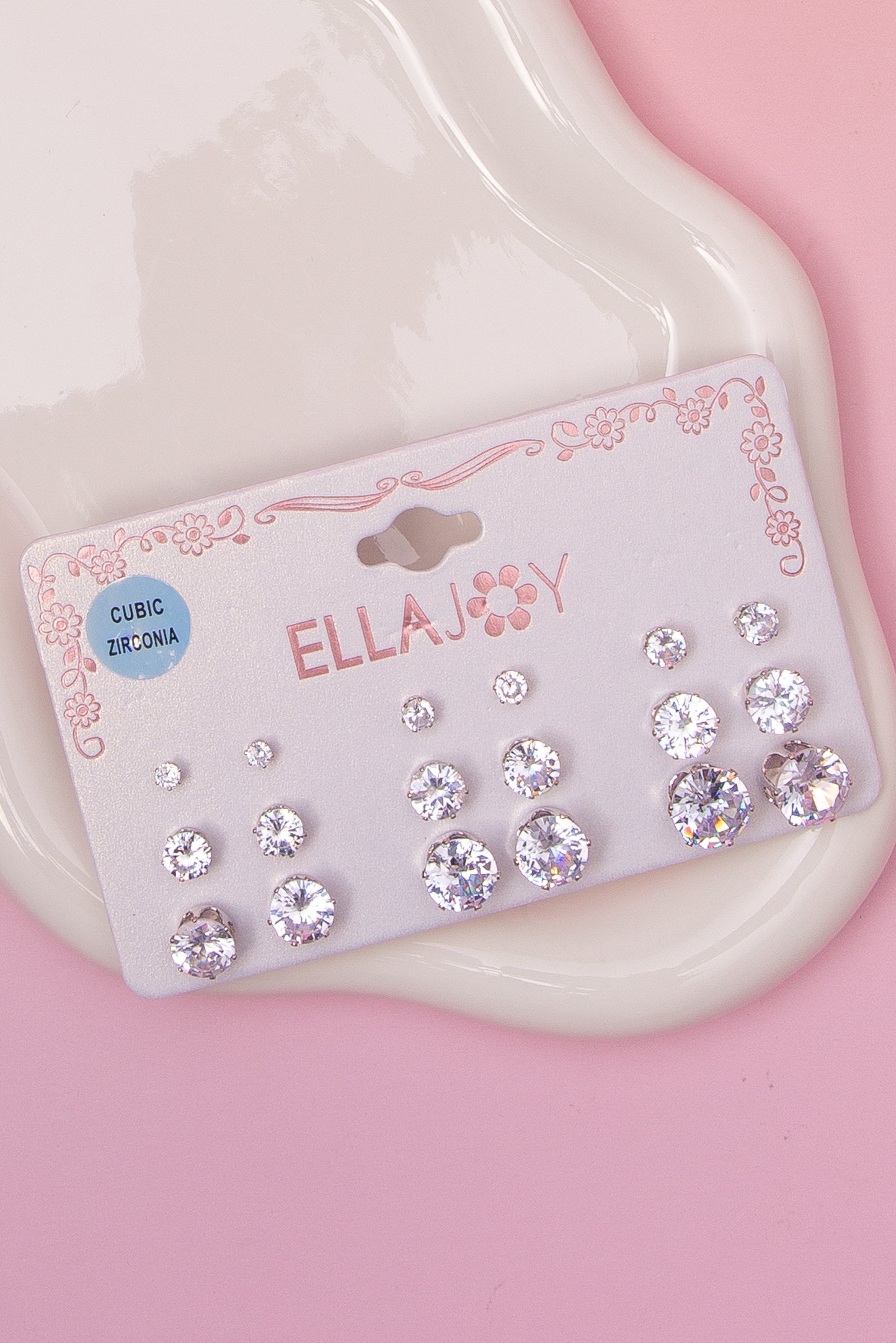 Annie Cubic Zirconia Assorted Stud Earring Set