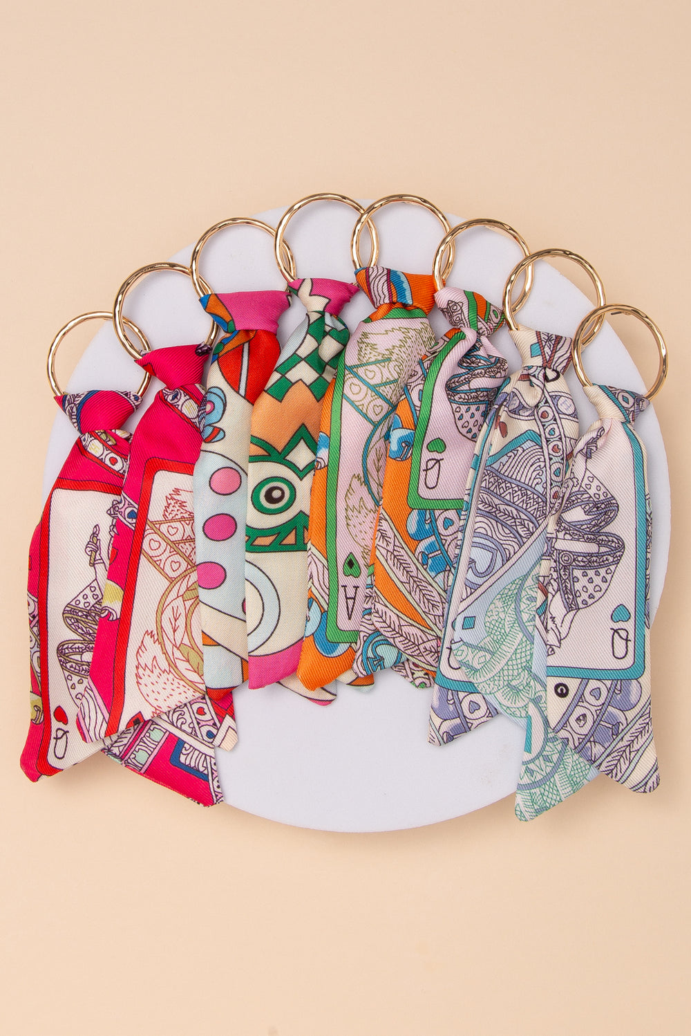 Audrey Playing Card Fabric Earrings