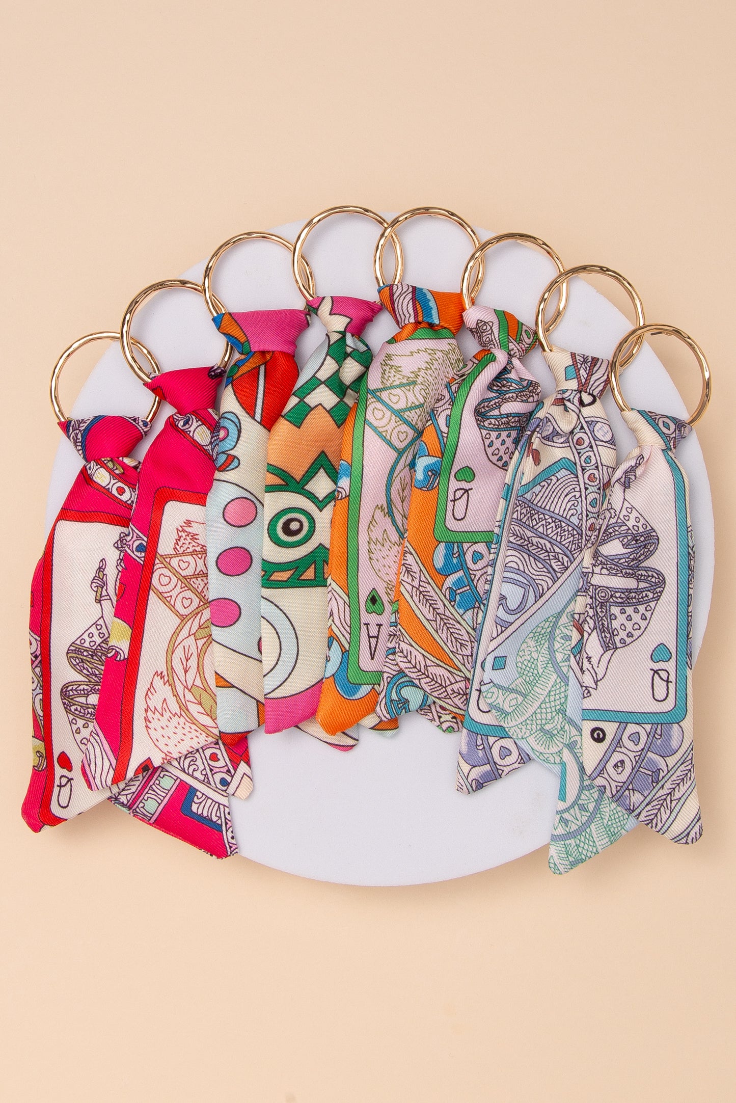 Audrey Playing Card Fabric Earrings