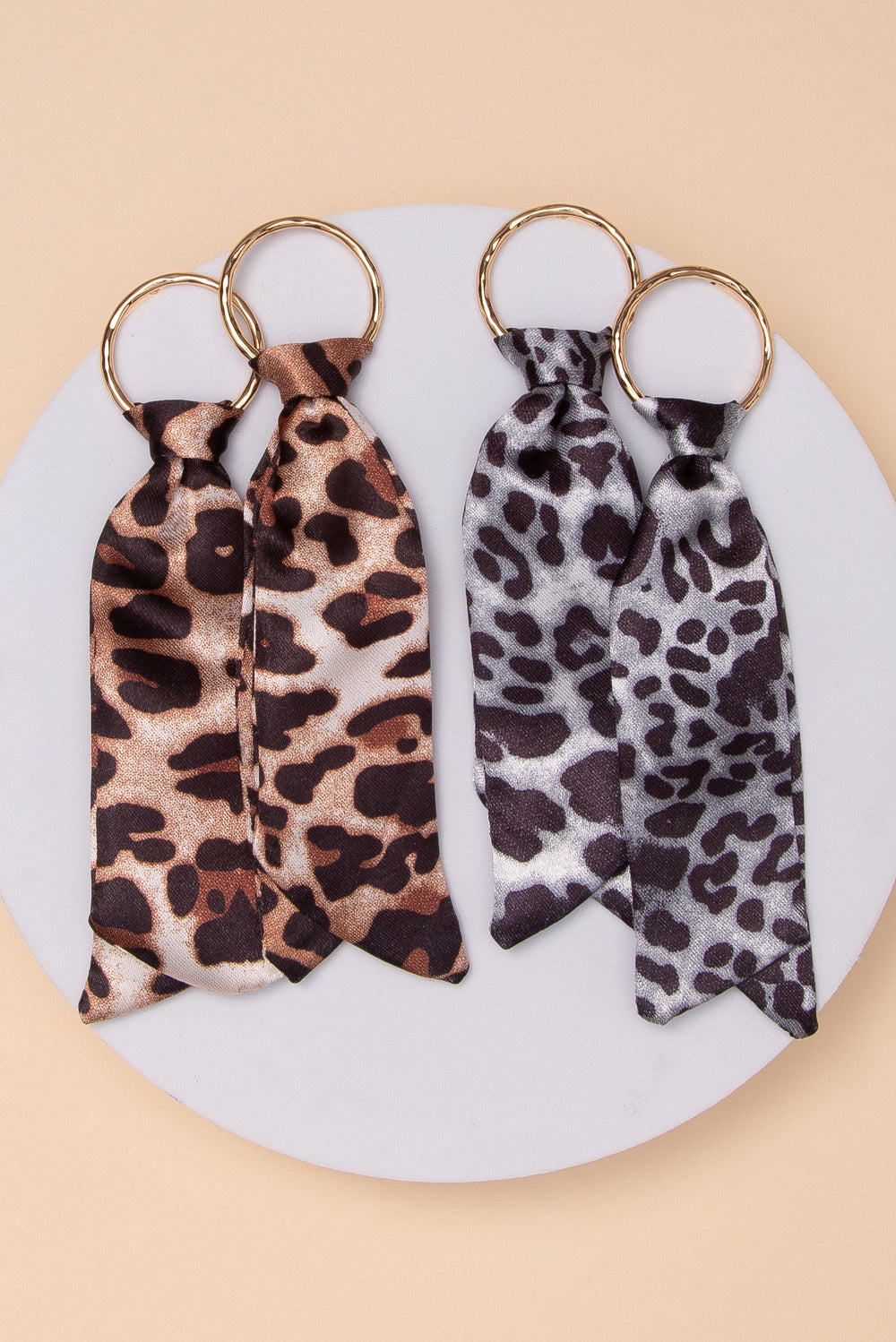 Anna Leopard Fabric Earrings