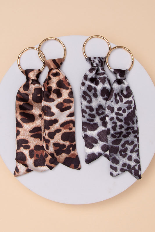Anna Leopard Fabric Earrings
